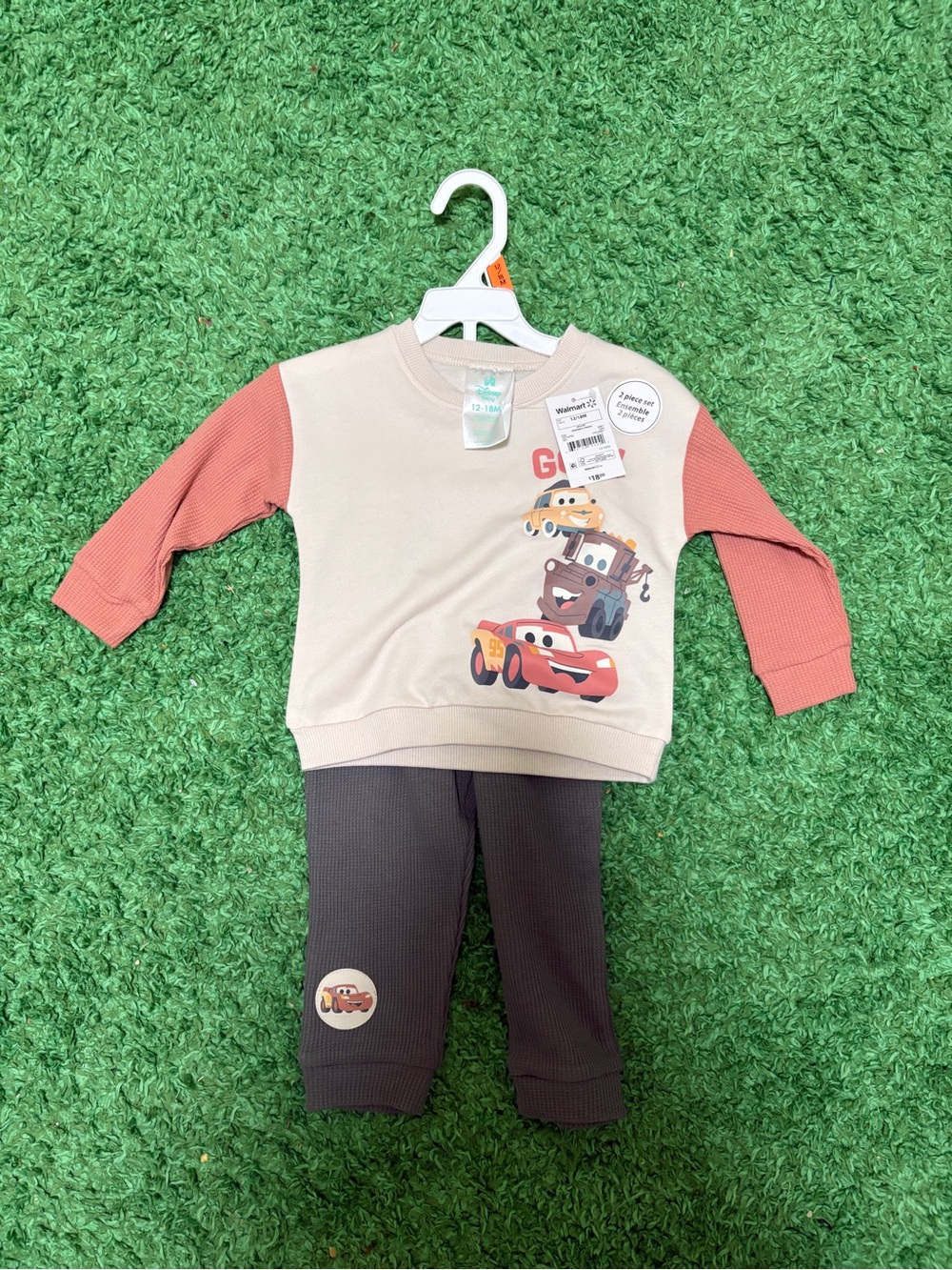 Disney Cars Sweater 2 piece set | 12-18 months.